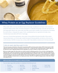 Whey Protein Guidelines